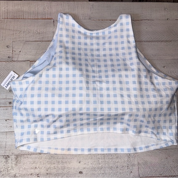 🆕 Old Navy Active Womens Plus 3X Powersoft Built in Bra Athletic Tank Top Blue - Picture 11 of 14